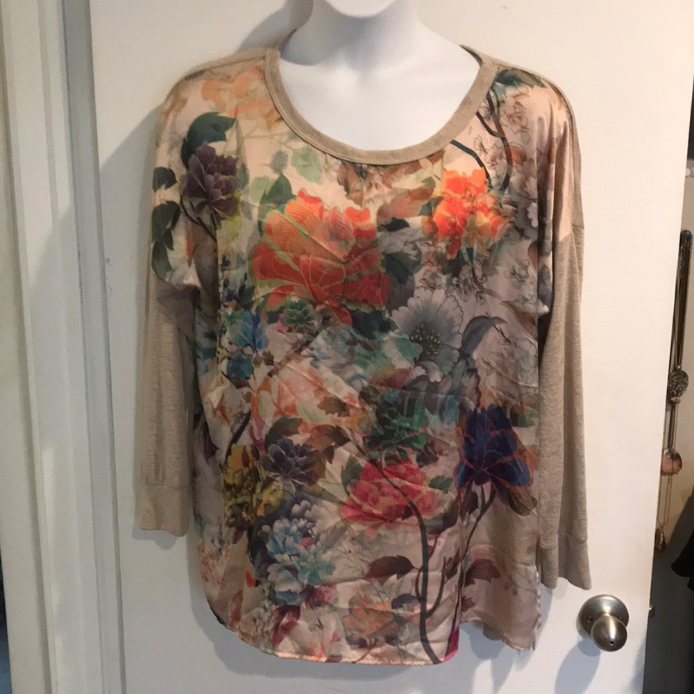 Nice flower blouse / from Nordstrom